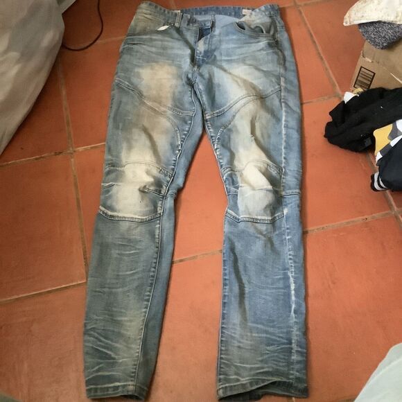 Smoke rise denim co moto jeans size 32 x 32 button and zipper needs work - Picture 2 of 6